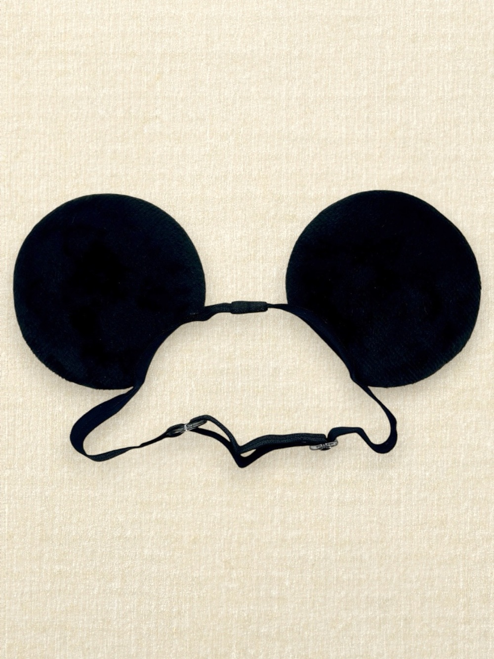 Elastic Black Velvet Bow-Free Mickey Ears | Disney-Inspired Minnie Mouse Ears
